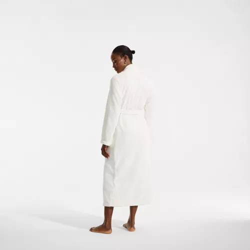 Women's Cozy Plush Long Wrap Robe, Back