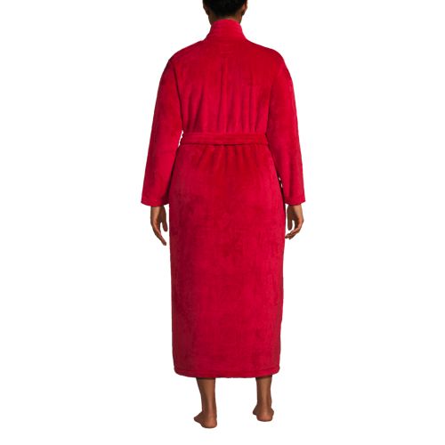 Women's Cozy Plush Long Wrap Robe