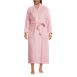 Women's Plus Size Cozy Plush Long Wrap Robe, Front
