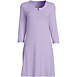 Women's Pointelle Rib 3/4 Sleeve Knee Length Nightgown, Front
