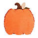 Evergreen Fall Pumpkin Shaped Decorative Throw Pillow, alternative image
