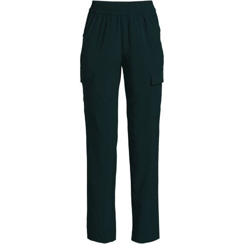 Lands' End Women's Active 5 Pocket Pants Elastic Waist Yoga Navy Blue XS  NWOT