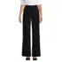 Women's Petite High Rise Crisp Poplin Chino Wide Leg Pants, Front