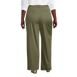 Women's Plus Size High Rise Crisp Poplin Chino Wide Leg Pants, Back