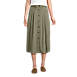 Women's Crisp Poplin Chino Midi Skirt, Front