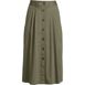 Women's Plus Size Crisp Poplin Chino Midi Skirt, Front