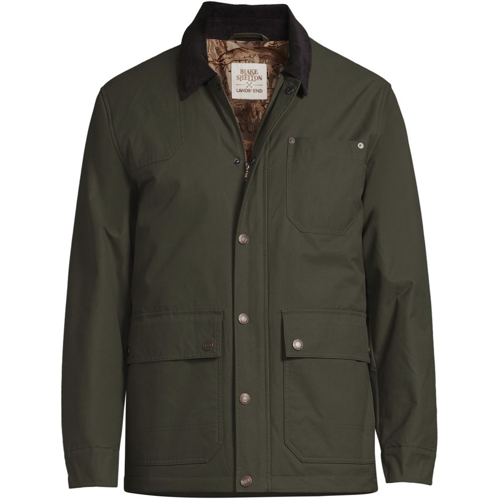 Blake Shelton x Lands' End Men's Cotton Lined Chore Utility Jacket