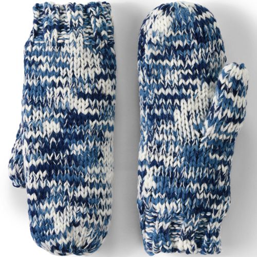 Women's Space Dye Knit Mittens