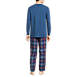 Blake Shelton x Lands' End Men's Flannel Knit PJ Set, Back