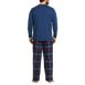 Blake Shelton x Lands' End Men's Big and Tall Flannel Knit PJ Set, Back