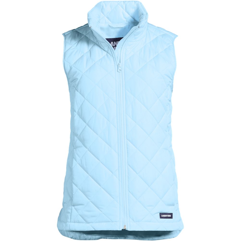 Insulated Vest Lands End Mens Quilted Vest FeatherFree Insulated