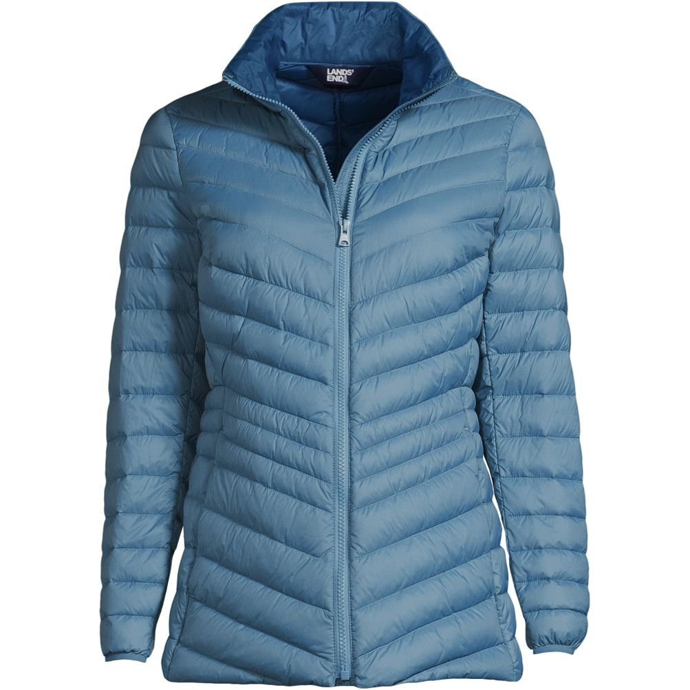 Lands end packable down hot sale jacket