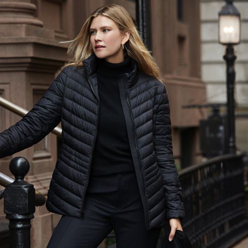 Women Packable Puffer Coat Solid Lightweight Puffer Jackets Warm