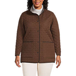 Women's Plus Size Insulated Reversible Barn Jacket, Front