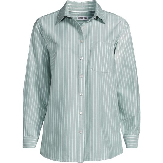 Women's Green Dress Shirts & Green Work Shirts | Lands' End