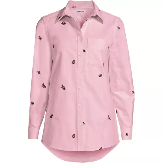 Women's Plus Size Oxford Shirt - primary