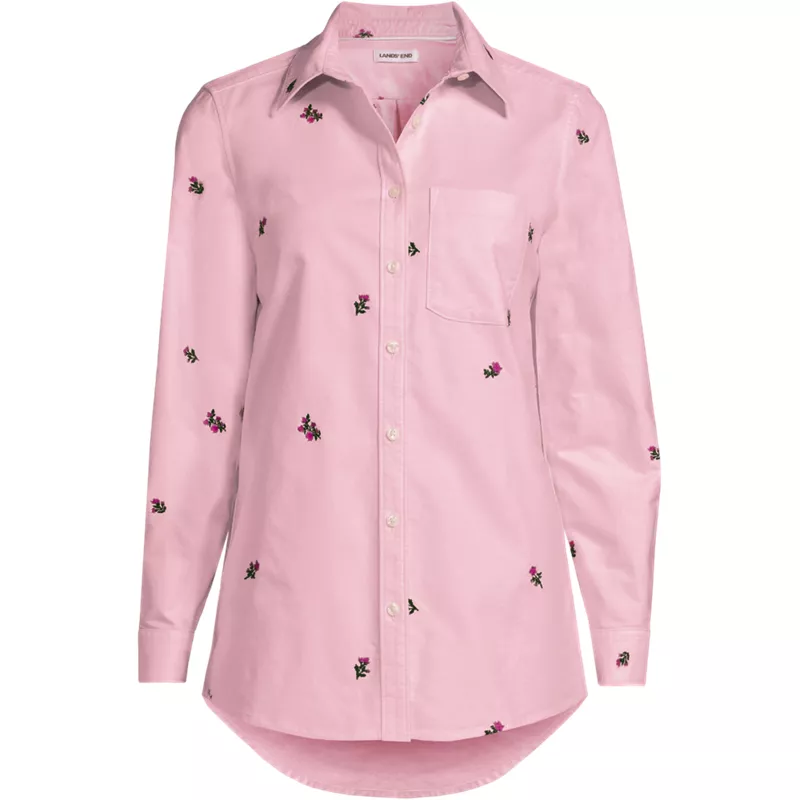 Women's Plus Size Oxford Shirt, Front