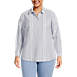 Women's Plus Size Oxford Long Sleeve Shirt, Front