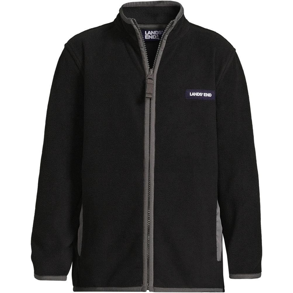 Lands end zip outlet up fleece