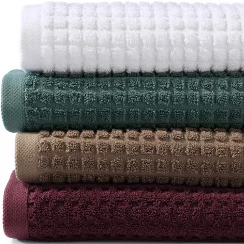 Cotton Waffle Towel 6-Piece Set, alternative image