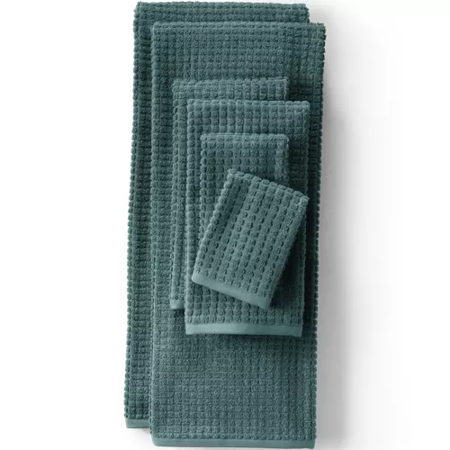 Cotton Waffle Towel 6-Piece Set, Front