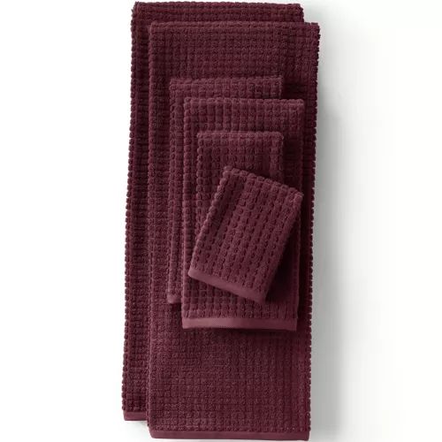 Cotton Waffle Towel 6-Piece Set, Front