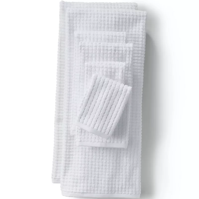 Cotton Waffle Towel 6-Piece Set, Front