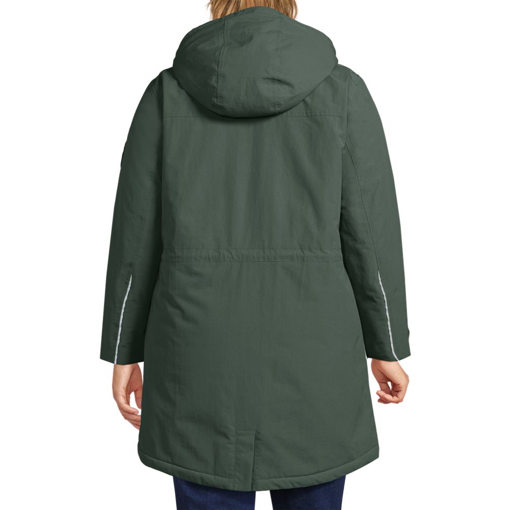 Lands End Squall Waterproof Parka Coat Jacket Women's 3XL 24-26 Teal popular - Brand New