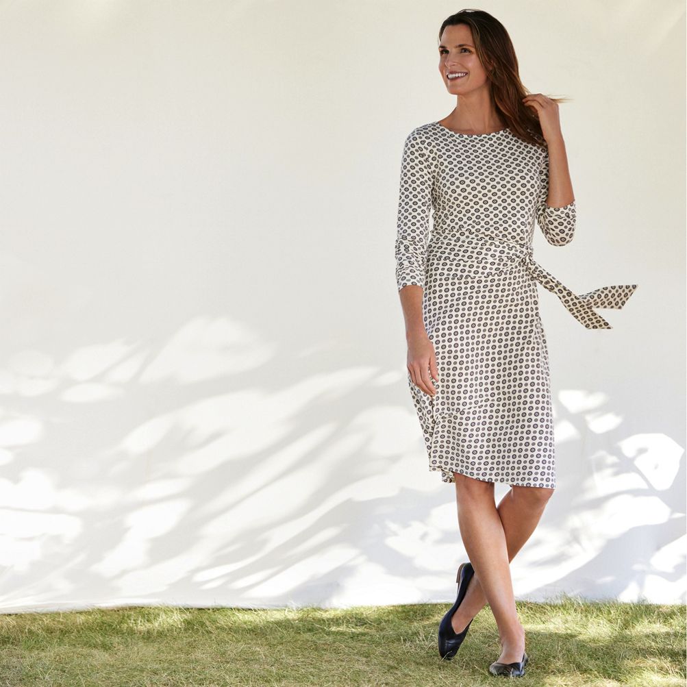 Lands end shop polka dot dress