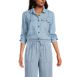 Women's Indigo Tencel Heritage Long Sleeve Shirt, Front