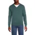 Men's Fine Gauge Cotton V Neck Sweater, Front