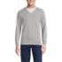 Men's Fine Gauge Cotton V Neck Sweater, Front