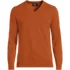 Men's Fine Gauge Cotton V-neck Sweater, Front