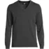 Men's Big Fine Gauge Cotton V-neck Sweater, Front