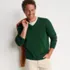 Men's Fine Gauge Cotton V Neck Sweater, alternative image