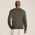 Men's Fine Gauge Cotton V-neck Sweater, Back