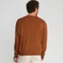 Men's Fine Gauge Cotton V-neck Sweater, Back