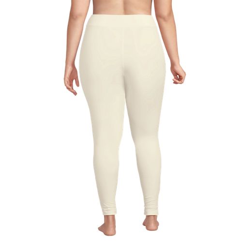  Lands' End Lange Stretch-thermaskin-unterhose, Damen, Größe:48-50 Plus, Weiß, Elasthan/polyester-mischung, By Lands' End 