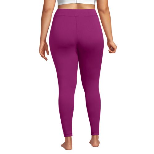  Lands' End Lange Stretch-thermaskin-unterhose, Damen, Größe:48-50 Plus, Pink, Elasthan/polyester-mischung, By Lands' End 