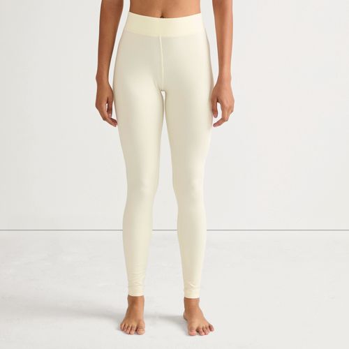  Lands' End Lange Stretch-thermaskin-unterhose, Damen, Größe:32-34 Regular, Weiß, Elasthan/polyester-mischung, By Lands' End 