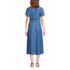 Women's Indigo TENCEL™ Fiber Midi Dress, Back