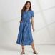 Women's Indigo TENCEL™ Fiber Midi Dress, alternative image