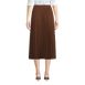 Women's Poly Crepe Pleated Midi Skirt, Back