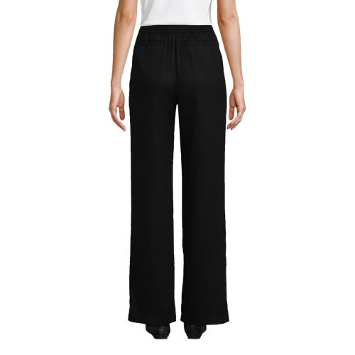 Women's TENCEL™ Fiber High Rise Wide Leg Pants, Back