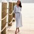 Women's Plus Size TENCEL™ Fiber Tie Waist Midi Skirt, alternative image