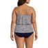 Women's Plus Size Scoop Neck Tiered Tankini Swimsuit Top, Back