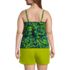 Women's Plus Size Scoop Neck Tiered Tankini Swimsuit Top, Back
