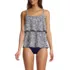Women's Scoop Neck Tiered Tankini Swimsuit Top, Front