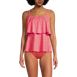 Women's Scoop Neck Tiered Tankini Swimsuit Top, Front