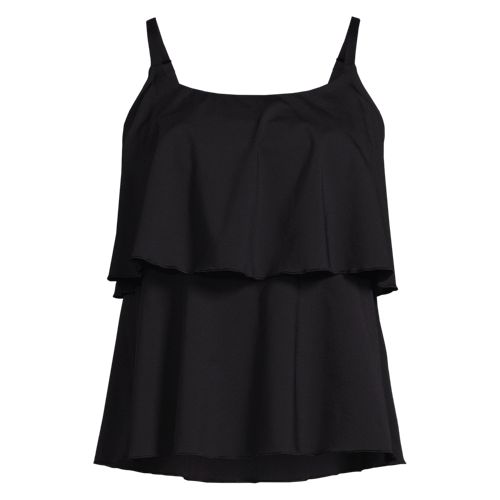 Women's Chlorine Resistant Tiered Tankini Swimsuit Top